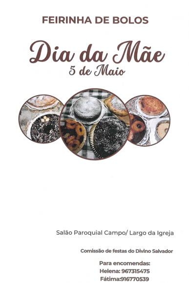 FEIRINHA DE BOLOS - DIA DA MÃE